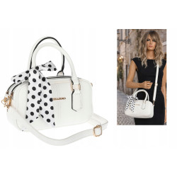 Torebka damska listonoszka kuferek pojemna na ramię torba CH662179 Biała