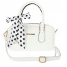 Torebka damska listonoszka kuferek pojemna na ramię torba CH662179 Biała