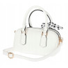 Torebka damska listonoszka kuferek pojemna na ramię torba CH662179 Biała