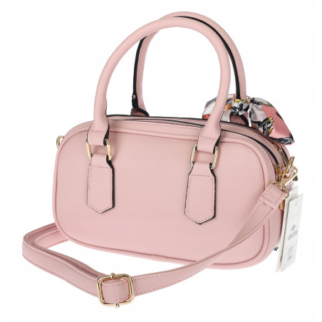 Torebka damska listonoszka kuferek pojemna na ramię torba CH662179 Różowa