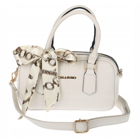 Torebka damska listonoszka kuferek pojemna na ramię torba CH662179 Beżowa