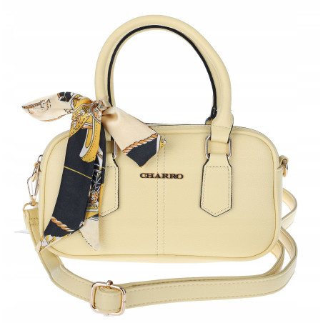 Torebka damska listonoszka kuferek pojemna na ramię torba CH662179 Żółta