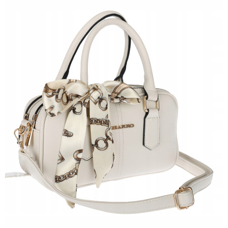 Torebka damska listonoszka kuferek pojemna na ramię torba CH662179 Beżowa