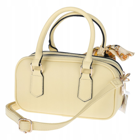 Torebka damska listonoszka kuferek pojemna na ramię torba CH662179 Żółta