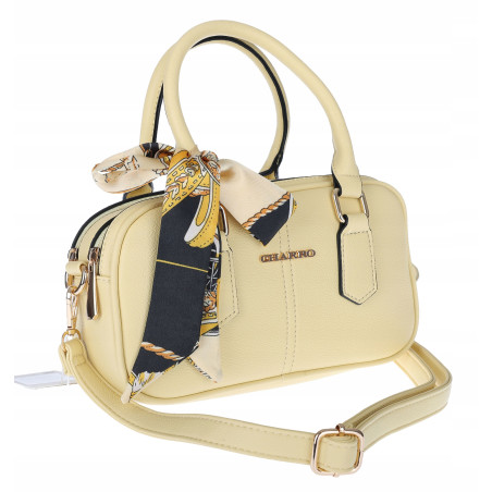 Torebka damska listonoszka kuferek pojemna na ramię torba CH662179 Żółta