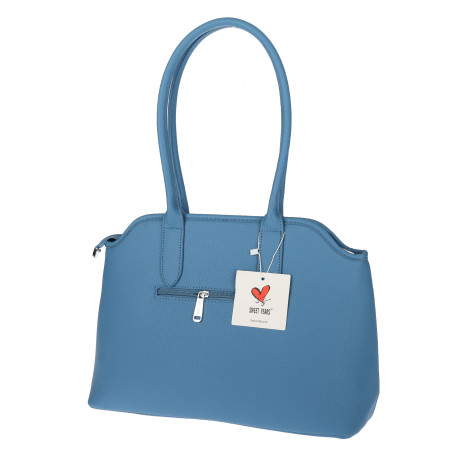 Torebka damska kuferek shopper A4 pojemna na ramię torba OSY84 Niebieska