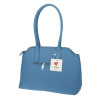 Torebka damska kuferek shopper A4 pojemna na ramię torba OSY84 Niebieska