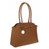 Torebka damska kuferek shopper A4 pojemna na ramię torba OSY84 Brązowa
