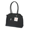 Torebka damska kuferek shopper A4 pojemna modna na ramię torba OSY84 Czarna
