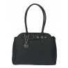 Torebka damska kuferek shopper A4 pojemna modna na ramię torba OSY84 Czarna