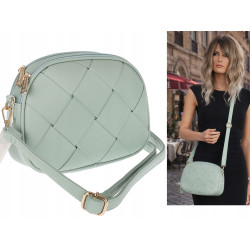 Torebka damska listonoszka pleciona miejska na ramię torba CH3354 Zielona