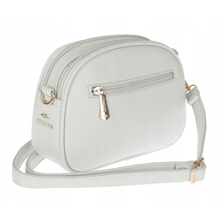 Torebka damska listonoszka pleciona miejska na ramię torba CH3354 Szara