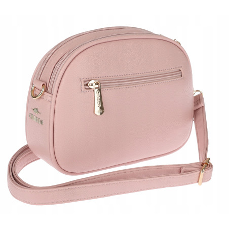 Torebka damska listonoszka pleciona miejska na ramię torba CH3354 Różowa