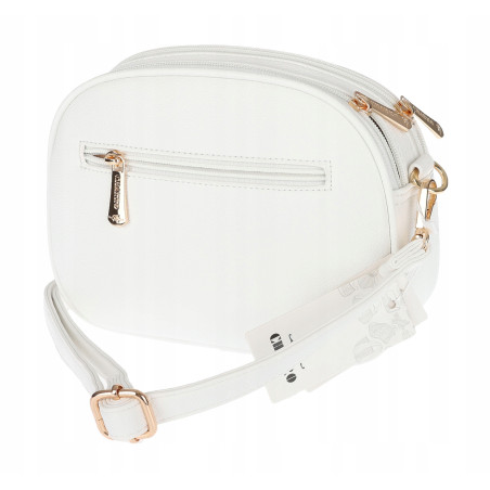 Torebka damska listonoszka pleciona miejska na ramię torba CH3354 Biała