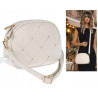 Torebka damska listonoszka pleciona miejska na ramię torba CH3354 Beżowa