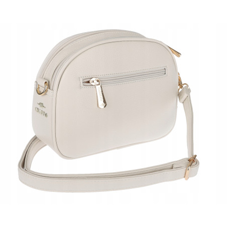 Torebka damska listonoszka pleciona miejska na ramię torba CH3354 Beżowa