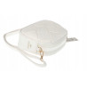 Torebka damska listonoszka pleciona miejska na ramię torba CH3354 Biała
