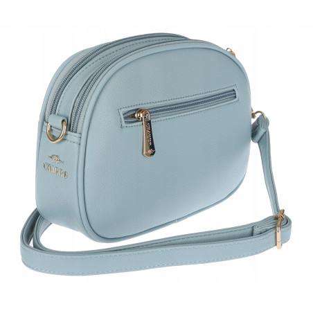 Torebka damska listonoszka pleciona miejska na ramię torba CH3354 Niebieska
