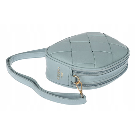 Torebka damska listonoszka pleciona miejska na ramię torba CH3354 Niebieska