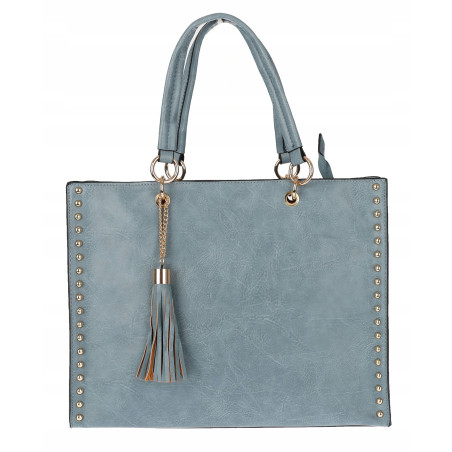 Torebka damska teczka A4 pojemna listonoszka 2w1 duża HJ81121 Niebieska