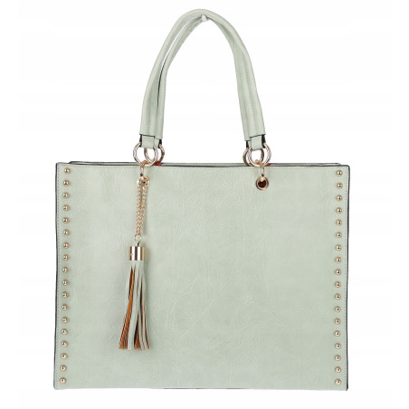 Torebka damska teczka A4 pojemna listonoszka 2w1 duża modna HJ81121 Zielona