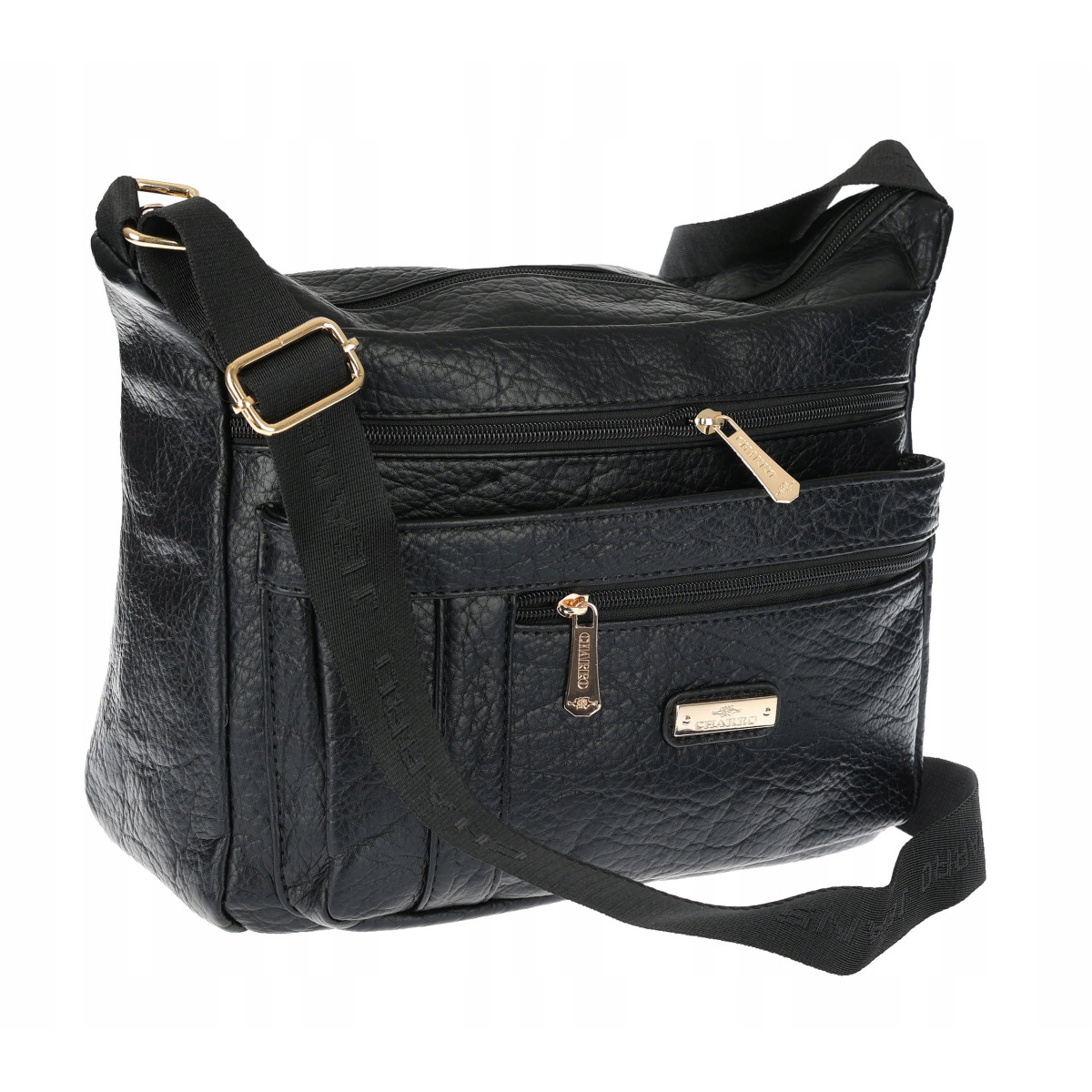 Torebka Damska Listonoszka Modna Pojemna Torba na Ramię casual CH894 Czarna