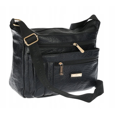 Torebka Damska Listonoszka Modna Pojemna Torba na Ramię casual CH894 Czarna