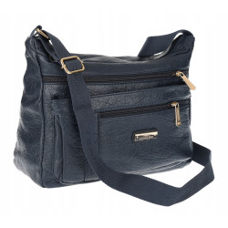 Torebka Damska Listonoszka Modna Pojemna Torba na Ramię CH894 Granatowa