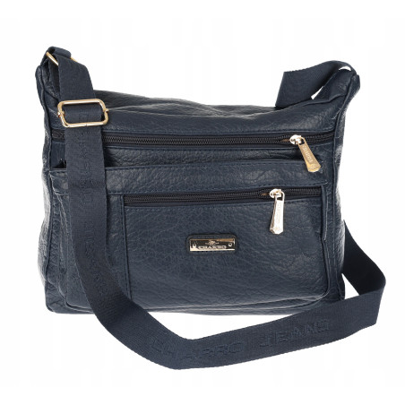 Torebka Damska Listonoszka Modna Pojemna Torba na Ramię CH894 Granatowa