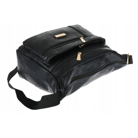 Torebka Damska Listonoszka Modna Pojemna Torba na Ramię casual CH894 Czarna