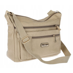 Torebka Damska Listonoszka Modna Pojemna Torba na Ramię casual CH894 Beżowa