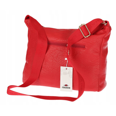 Torebka Damska Listonoszka Modna Pojemna Torba na Ramię CH894 Czerwona