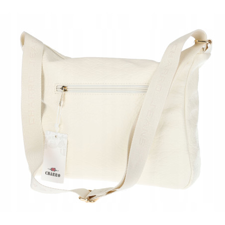 Torebka Damska Listonoszka Modna Pojemna Torba na Ramię casual CH894 Beżowa