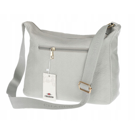 Torebka Damska Listonoszka Modna Pojemna Miejska Torba na Ramię CH894 Szara