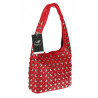Torebka damska worek pojemna na ramię z ćwiekami duża torba HJ1357 Czerwona