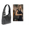 Torebka damska worek pojemna na ramię z ćwiekami duża torba HJ1357 Czarna