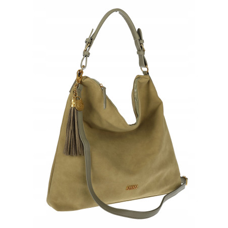 Torebka damska worek shopper pojemna miejska torba na ramię CC3151 Zielona