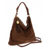 Torebka damska worek shopper pojemna elegancka na ramię CC3151 Czekoladowa