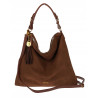 Torebka damska worek shopper pojemna elegancka na ramię CC3151 Czekoladowa