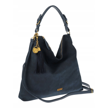 Torebka damska worek shopper pojemna miejska na ramię CC3151 Granatowa