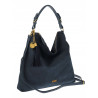 Torebka damska worek shopper pojemna miejska na ramię CC3151 Granatowa