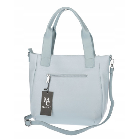 Torebka damska shopper worek pojemna boho na ramię frędzle MC669 Niebieska