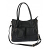 Torebka Damska Shopperka Pojemna Duża A4 Modna Torba kuferek LH6022 Czarna