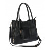 Torebka Damska Shopperka Pojemna Duża A4 Modna Torba kuferek LH6022 Czarna