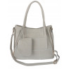 Torebka Damska Shopperka Pojemna Duża A4 Modna Torba kuferek LH6022 Szara