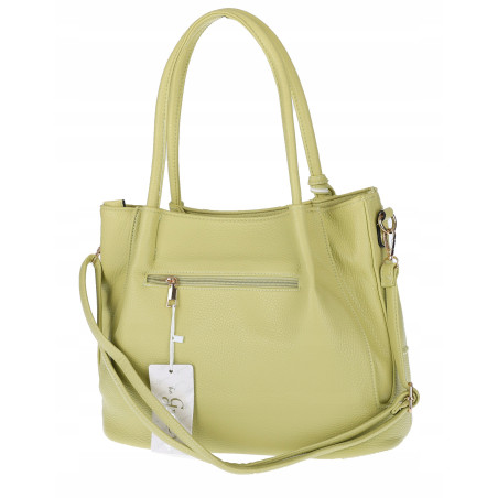 Torebka Damska Shopperka Pojemna Duża A4 Modna Torba kuferek LH6022 Zielona