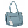 Torebka Damska Shopperka Pojemna Duża Modna Torba kuferek LH6022 Niebieska