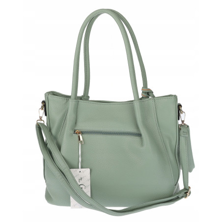 Torebka Damska Shopperka Pojemna Duża Modna Torba kuferek LH6022 Zielona