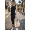 Torebka Damska Listonoszka Worek Shopper Modna Torba na Ramię CC6693 Beżowa