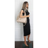 Torebka Damska Listonoszka Worek Shopper Modna Torba na Ramię CC6693 Beżowa